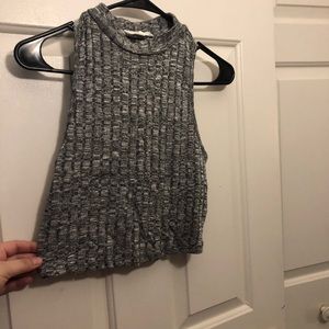 Grey crop top
